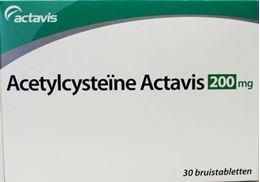 Actavis Acetylcysteine 200mg bruistablet 30tb