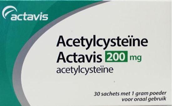 Afbeelding van Sanias Acetylcysteine 200mg 30st