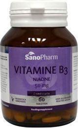 Afbeeldingen van Sanopharm Vitamine B3 niacine 50 mg