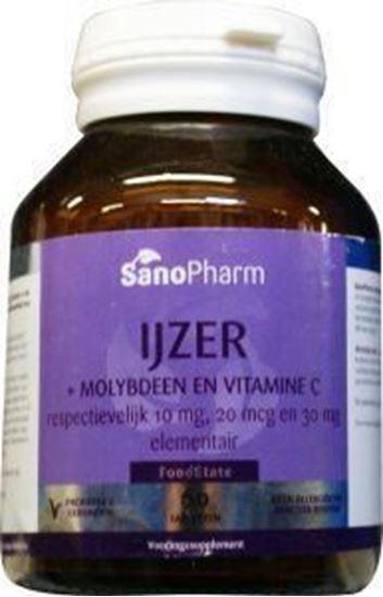 Afbeelding van Sanopharm IJzer 10 mg & moly 20 mcg & C 30 mg