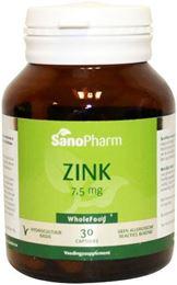 Afbeeldingen van Sanopharm Zink 7.5 mg wholefood