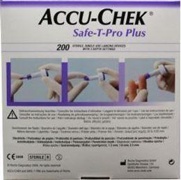 Afbeeldingen van Accu-Chek Safe-T-Pro Plus lancet 200st