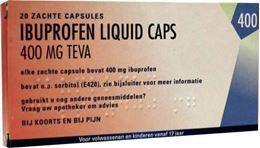 Afbeeldingen van Teva Ibuprofen 400mg Liquid Caps 20caps