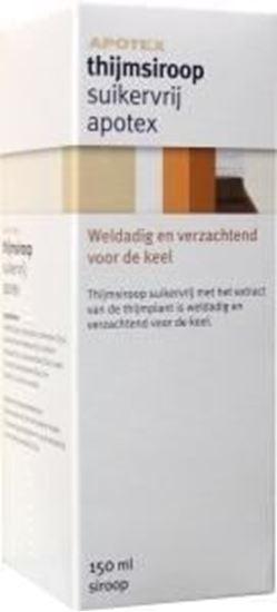 Afbeelding van Apotex thijmsiroop suikervrij 150ml