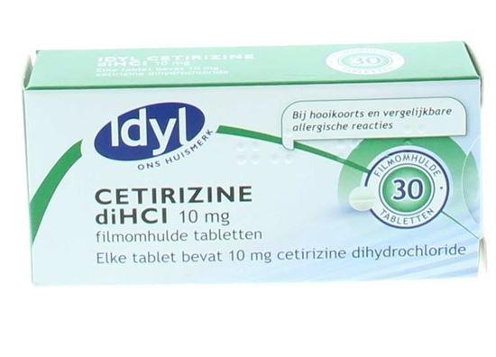 Afbeelding van Idyl Cetirizine 10mg 30tb