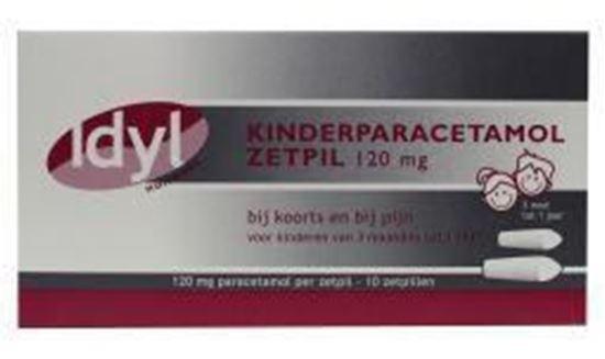 Afbeelding van Idyl Kinderparacetamol 120mg zetpil 10st