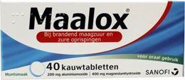 Afbeeldingen van Maalox 200mg/400mg 40tb