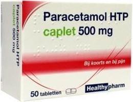 Afbeeldingen van Healthypharm Paracetamol caplet 500mg 50tb