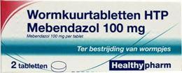 Afbeeldingen van Healthypharm wormkuurtabletten 100mg 2tb