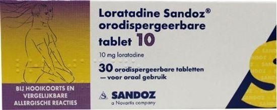 Afbeelding van Loratadine Sandoz 10mg 30tb