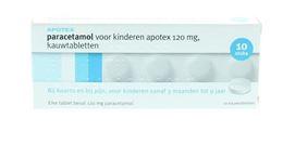 Afbeeldingen van Apotex Paracetamol 120mg 10tb