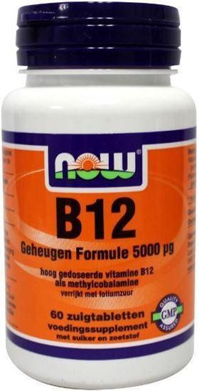 Afbeelding van NOW Vitamine B12 geheugenformule 5000 mcg