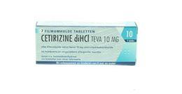 Afbeeldingen van Teva Cetirizine 10mg 7tb