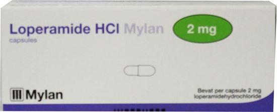 Afbeelding van Mylan loperamide 2mg 20caps