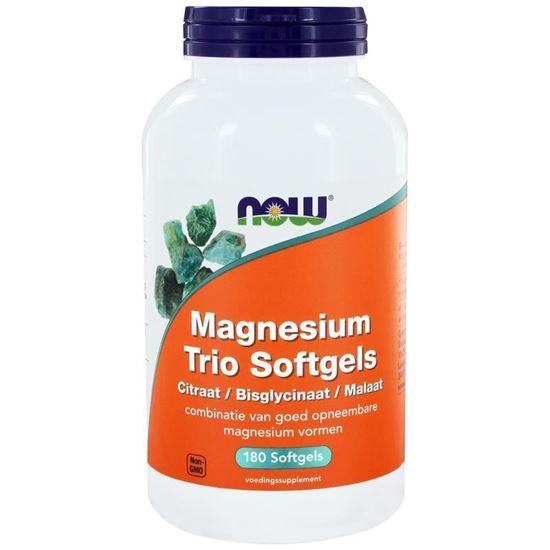 Afbeelding van NOW Magnesium trio softgels