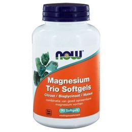 Afbeeldingen van NOW Magnesium trio softgels