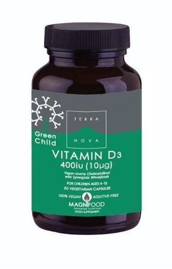 Afbeelding van Terranova Green child vitamin D3 400 IU