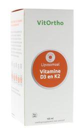 Afbeeldingen van Vitortho Vitamine D3 en K2 liposomaal