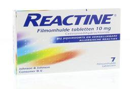 Afbeeldingen van Reactine Cetirizine 10mg 7tb