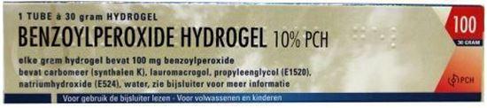 Afbeelding van Pharmachemie Benzoylperoxide 10% 100gr