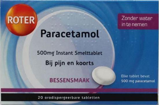 Afbeelding van Roter Paracetamol 500mg smelttablet bessen 20tb