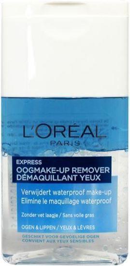 Afbeelding van Loreal Express oogmake-up en lipstick remover