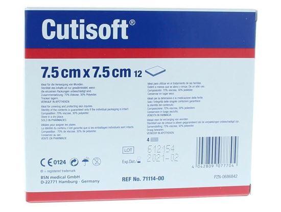 Afbeelding van Cutisoft Vliescompres steriel 7.5 x 7.5 cm