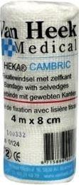 Afbeeldingen van Heka Cambric windsel 4m x 8cm 20st