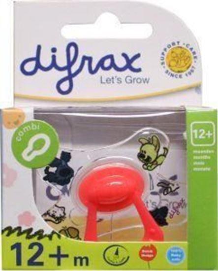 Difrax Fopspeen natural 12+ Woezel en Pip