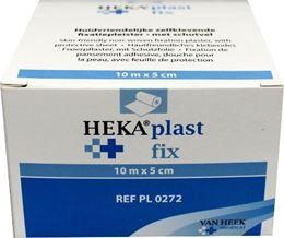 Hekaplast Fix pleister 10 m x 5 cm met schutvel