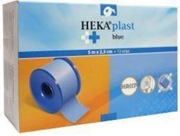 Hekaplast Hechtpleister textiel blauw 5 x 2.5