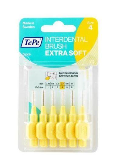 Tepe Interdentale rager extra soft 0.7 mm licht geel 6st