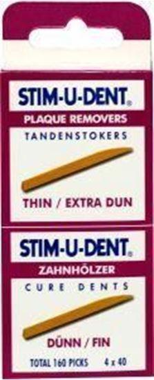 Stimudent Tandenstokers dun 4x40st