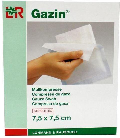 Gazin gaaskompres 7.5 x 7.5 steriel 5 x 2