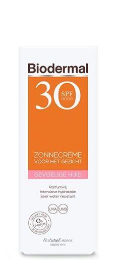 Biodermal Zonnecreme gezicht SPF30 gevoelige huid