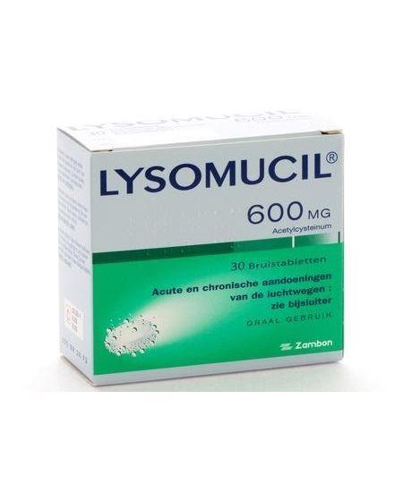 Lysomucil 600mg Bruistabletten 30tb