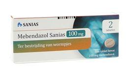 Afbeeldingen van Mebendazol Sanias 100mg 2tb