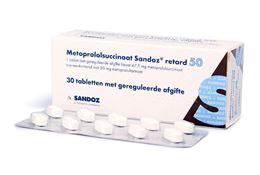 Afbeeldingen van Metoprololsuccinaat 50mg retard 30 tab.