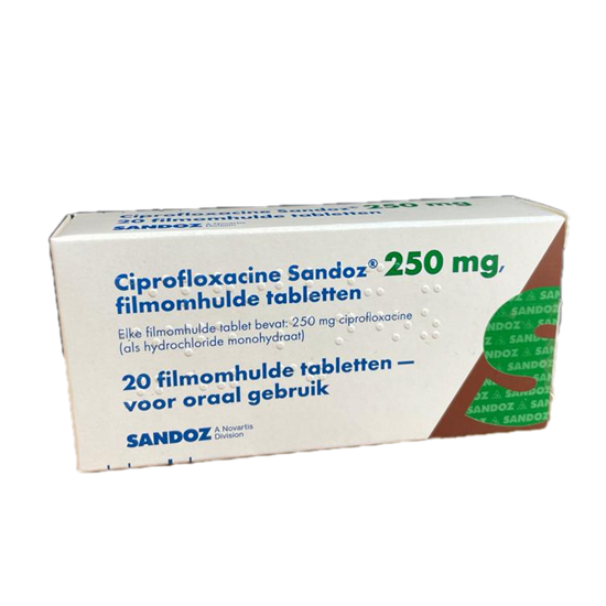 Ciprofloxacine Sandoz 250mg 20tb