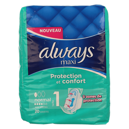 Always Maandverband Maxi Normal Plus Single 20 Stuks