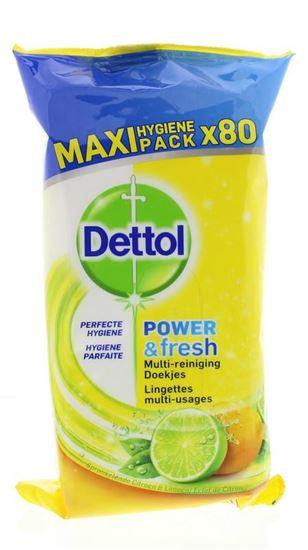 Dettol Power & fresh wipes citrus