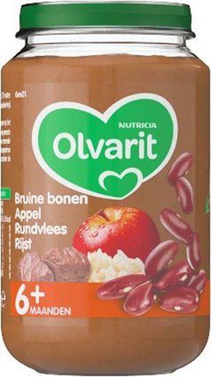 Olvarit Bruine bonen appel rundvlees rijst 6M01