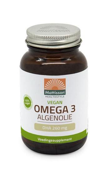 Mattisson Vegan omega-3 algenolie DHA 260 mg 60 Vegetarische capsules