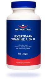 Orthovitaal Levertraan Vitamine A en D 200 Softgels