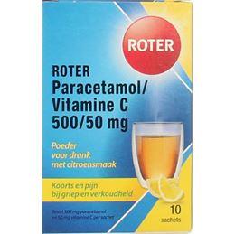 Roter Paracetamol Vitamine C 10 Sachets