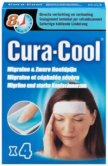 Be Cool Cura-cool migraine strips 4 Stuks