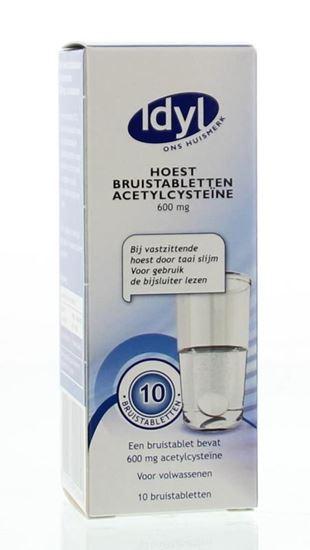 Idyl Hoest bruistabletten acetylcysteine 600 mg 10 Bruistabletten