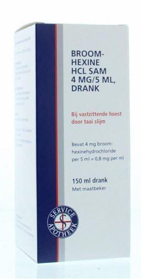 Service Apotheek Broomhexine HCL 4 mg/5 ml 150 Milliliter