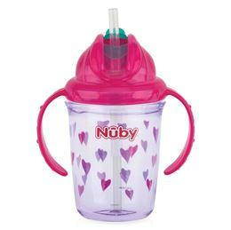 Nuby Antilekbeker 240 ml roze 12 maanden + 1 Stuks