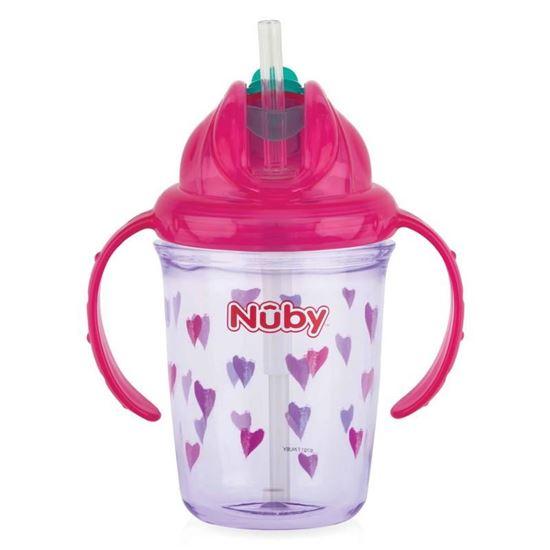 Nuby Antilekbeker 240 ml roze 12 maanden + 1 Stuks